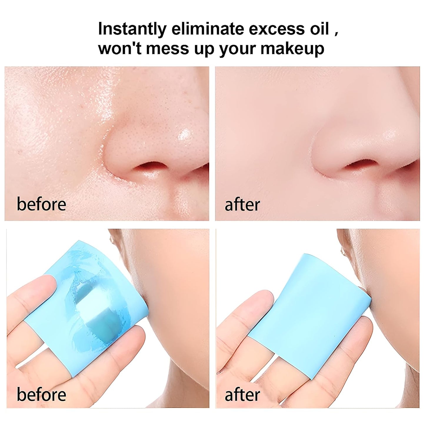 Oil-Absorbing Volcanic Stone Face Roller Hublo makeup Reusable Facial Oil Control Roller | Oily Skin Care Roller