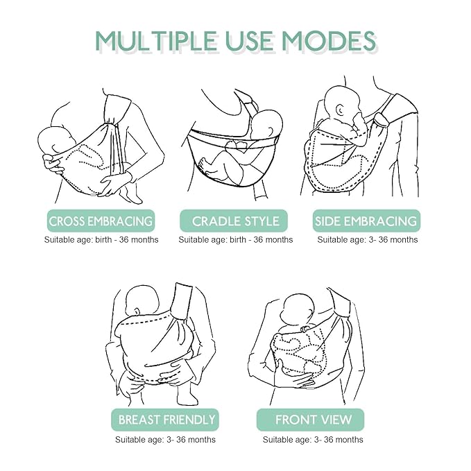 Swift Care™ Portable Baby Carrier for Newborn to Toddler