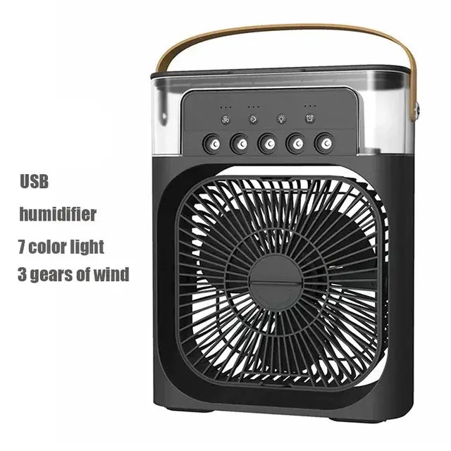 PowerPulse™ Portable Humidifier Fan AIr Conditioner Household Small Air Cooler Hydrocooling Portable Air Adjustment For Office 3 Speed Fan