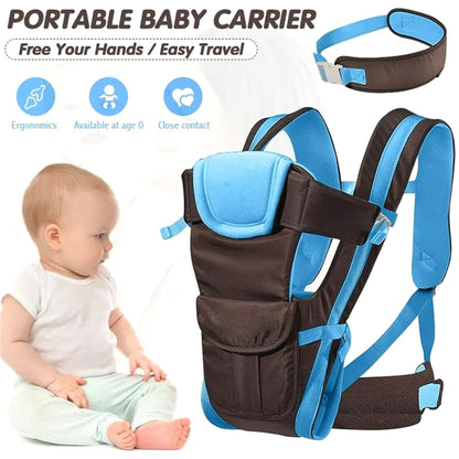 Swiftcare™  Amigos Baby carrier Adjustable Kangaroo Bag/Texture Baby Sling/Back/Front Carrier with Safety Belt and Buckle Straps for 4 to 24 months baby,Max weight 6-18 Kgs