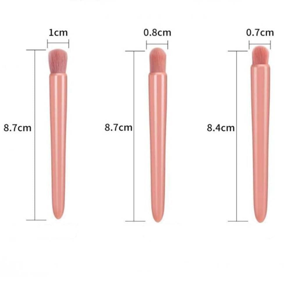 5pcs Mini Cosmetic Brushes Kit with Mirror