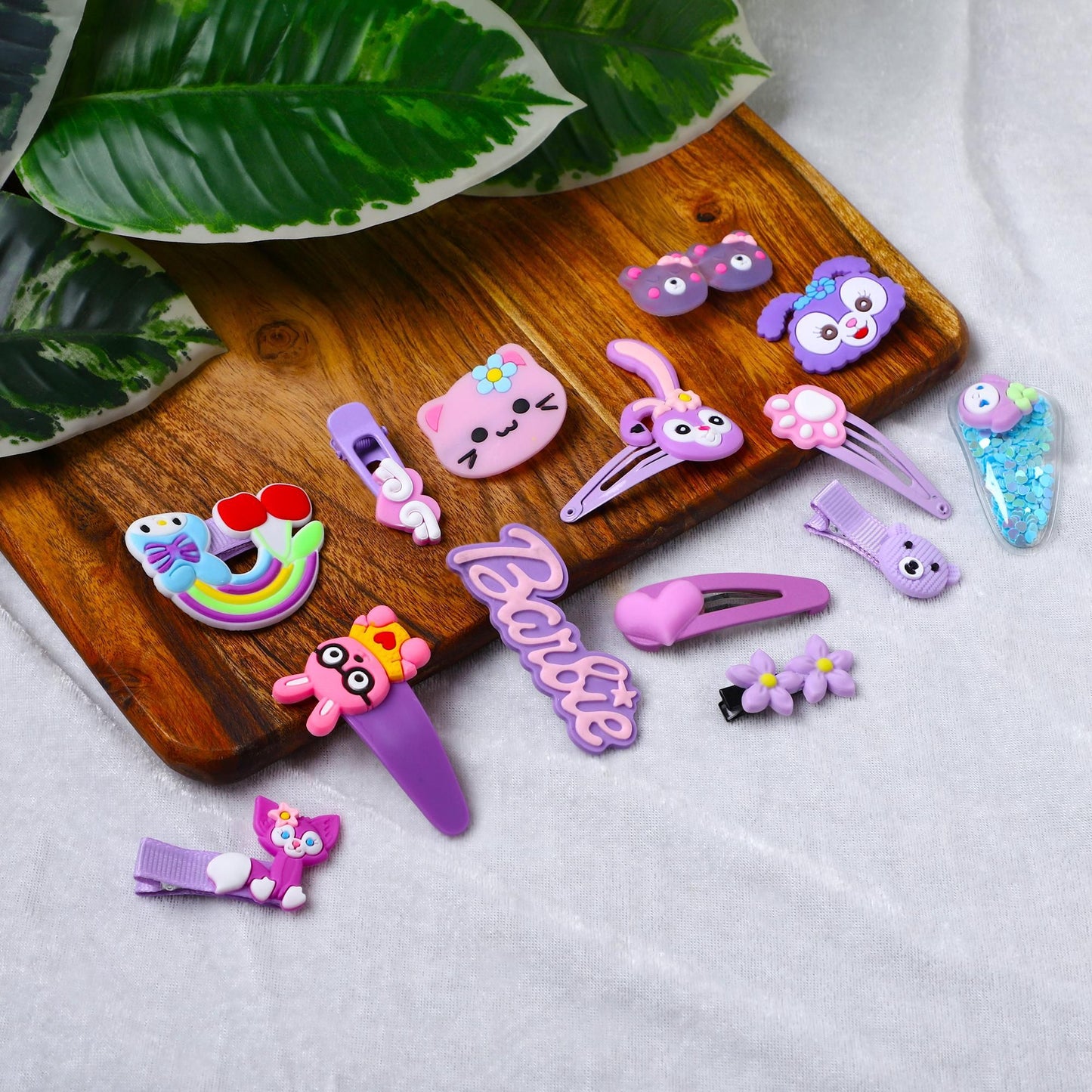 Hairclips For Girls Kids Rainbow Cartoon Hairclips For Girls Baby Girls 14pcs